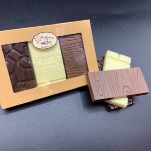 Trio mini tablettes de chocolat