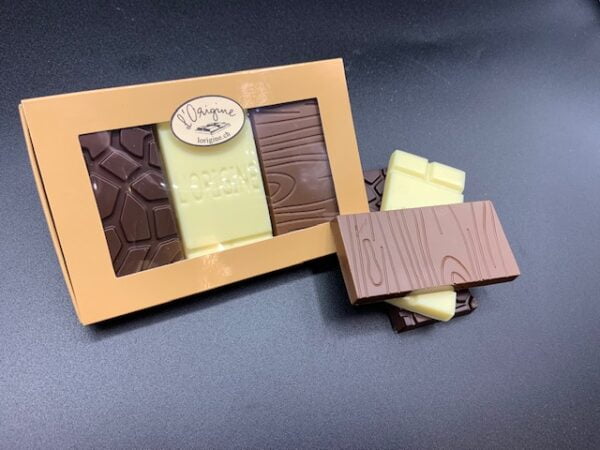 Trio mini tablettes de chocolat