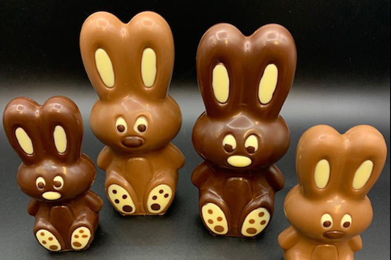Lapins de Pâques en chocolat