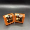 Chocolats en vrac, boîte orange avec fenêtre